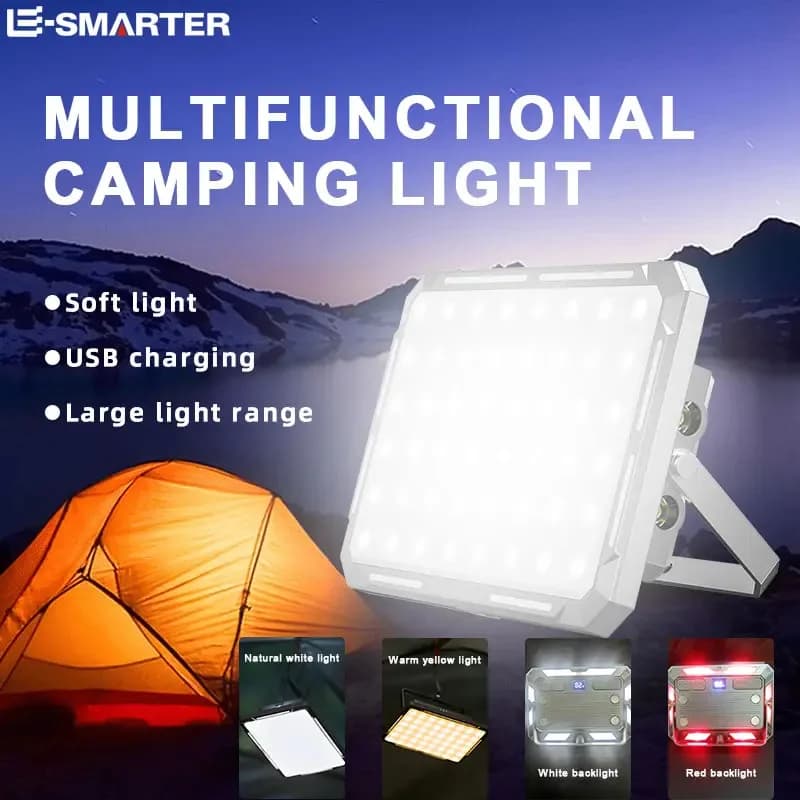 LED Camping Tent Lamp Rechargeable Headlight High Power Outdoor Emergency Light Waterproof Portable Hanging Lamps