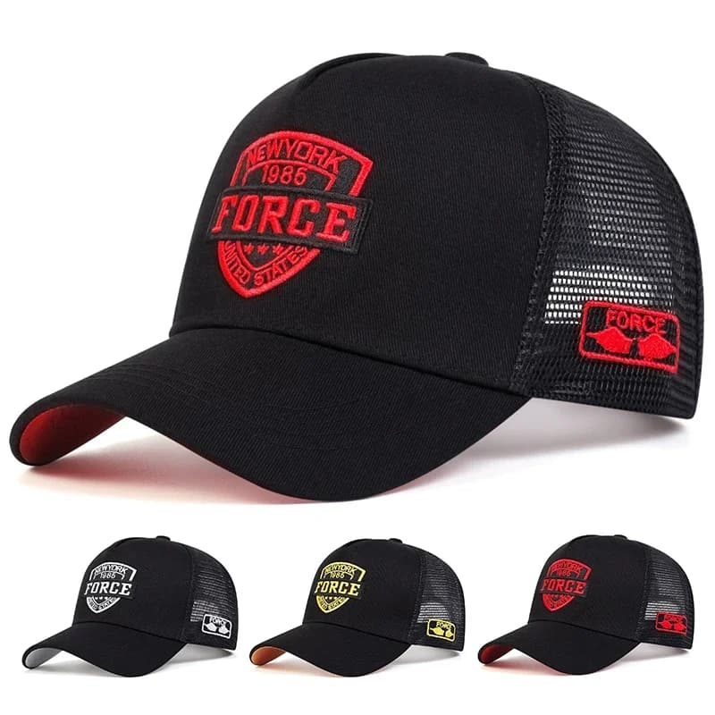 Fashionable Baseball Hat with Letters, Breathable, Hip Hop Style, Summer, Casual, Net, Unisex, Cotton, Snapback, Gorras
