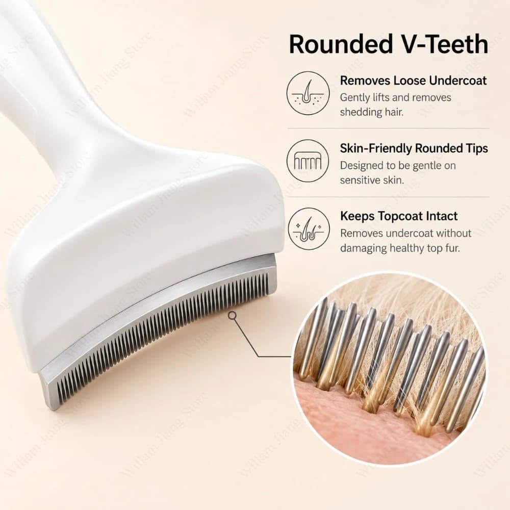 1 / 3 PCS Pet Slicker Brush Grooming Tool for Dogs and Cats Deshedding Dematting and Removing Loose Fur Daily Coat Care Use