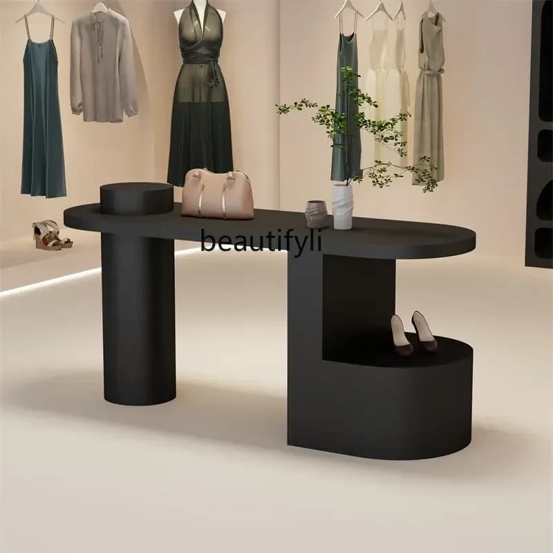 cc182R Negozio di abbigliamento Zhongdao Vetrina Negozio di fiori Espositore nero Espositore Borsa per scarpe Vetrina per ornamenti