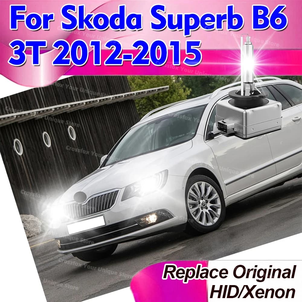 2x Lampadine Xenon HID D3S D3 per Fari 6000K 8000K 10000K per Skoda Superb B6 3T 2012 2013 2014 2015, Ricambio Fari Anteriori DC 12V