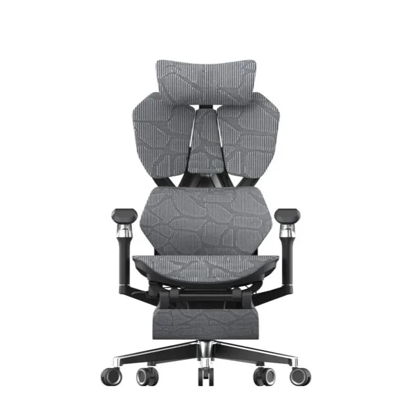Sedia da gaming ergonomica con sollevamento a gas regolabile in altezza, nuova sedia da gaming in rete PU con poggiapiedi