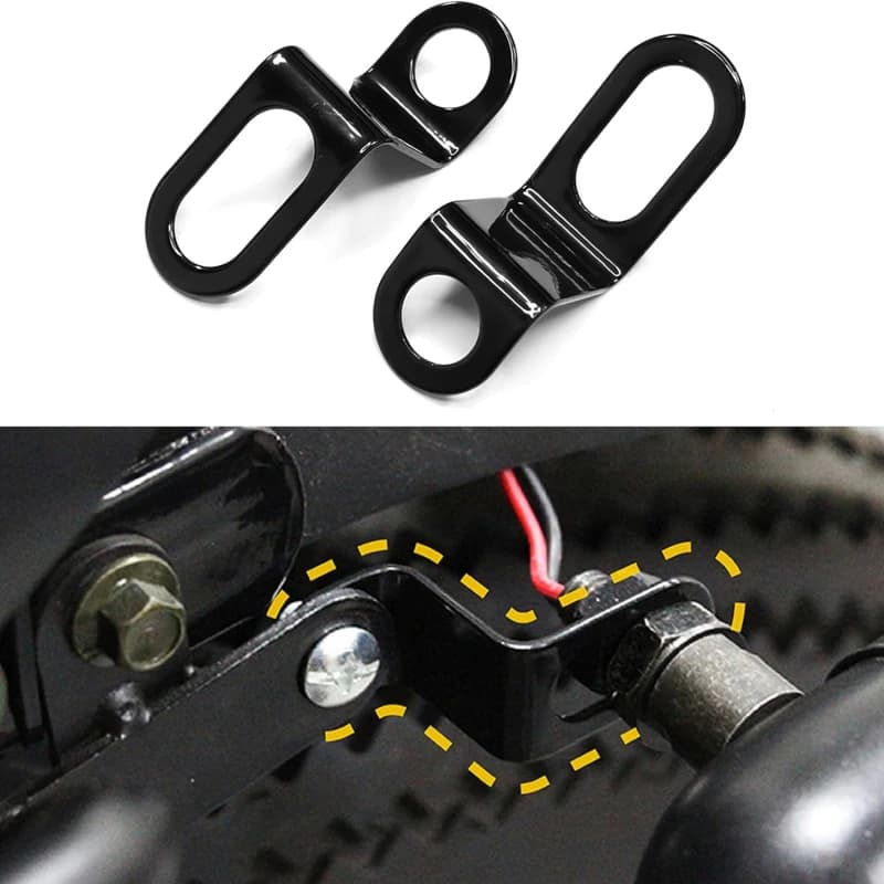 1Pair Bicycle Motorcycle Relocation Rear Turn Signal Light Holder Metal Bracket Indicator Stand Black Mount Lamps Holder