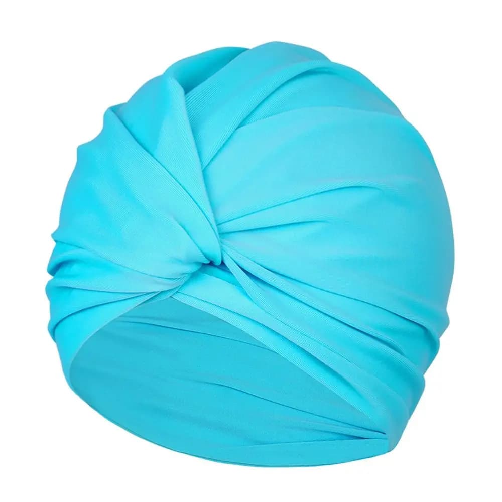 High Elastic Swim Hat for Women Elastic Swimwear Free Size Turbante Multi Color Swim Hat for Women Water Sports