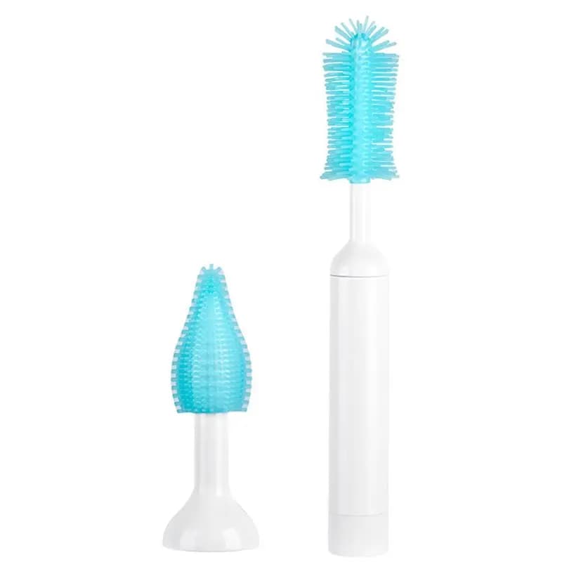 WOWFU-Electric Baby Bottle Brush Kit - Silicone Bottle Brush & Nipple Brush For Baby Bottles,Nipple,Breast Pump Parts