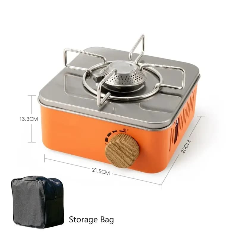 Fornello a gas da campeggio Forno a cassetta portatile ad alta potenza da 2800 W Bruciatore a gas da esterno Campo da picnic