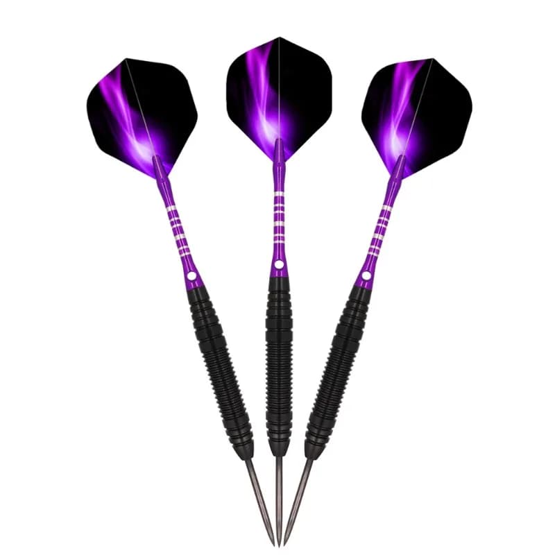 22g Tungsten Darts 3pcs/sets with Case+Steel Tip Needle+Barrel+Flights+Sports Shafts Professional Monochrome/Bicolor Darts Gifts