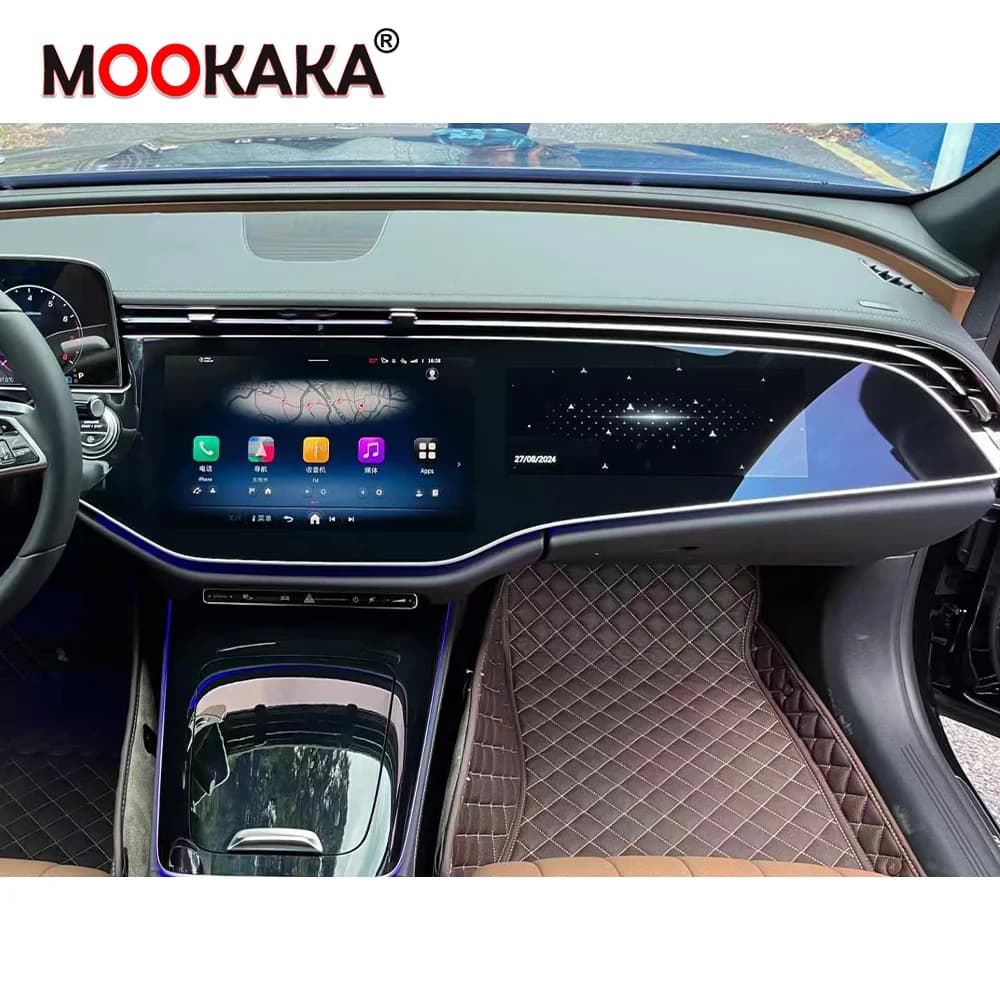 Per Mercedes-Benz Classe E W214 2024 Android 13 Autoradio Multimediale Carplay Auto Stereo Audio Video Player Schermo di Intrattenimento