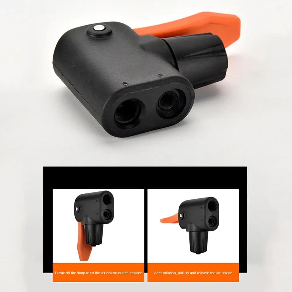Ugello della pompa dell'aria della bicicletta a doppia testa per Dunlop Schrader Presta Valve Converter accessori per biciclette per esterni