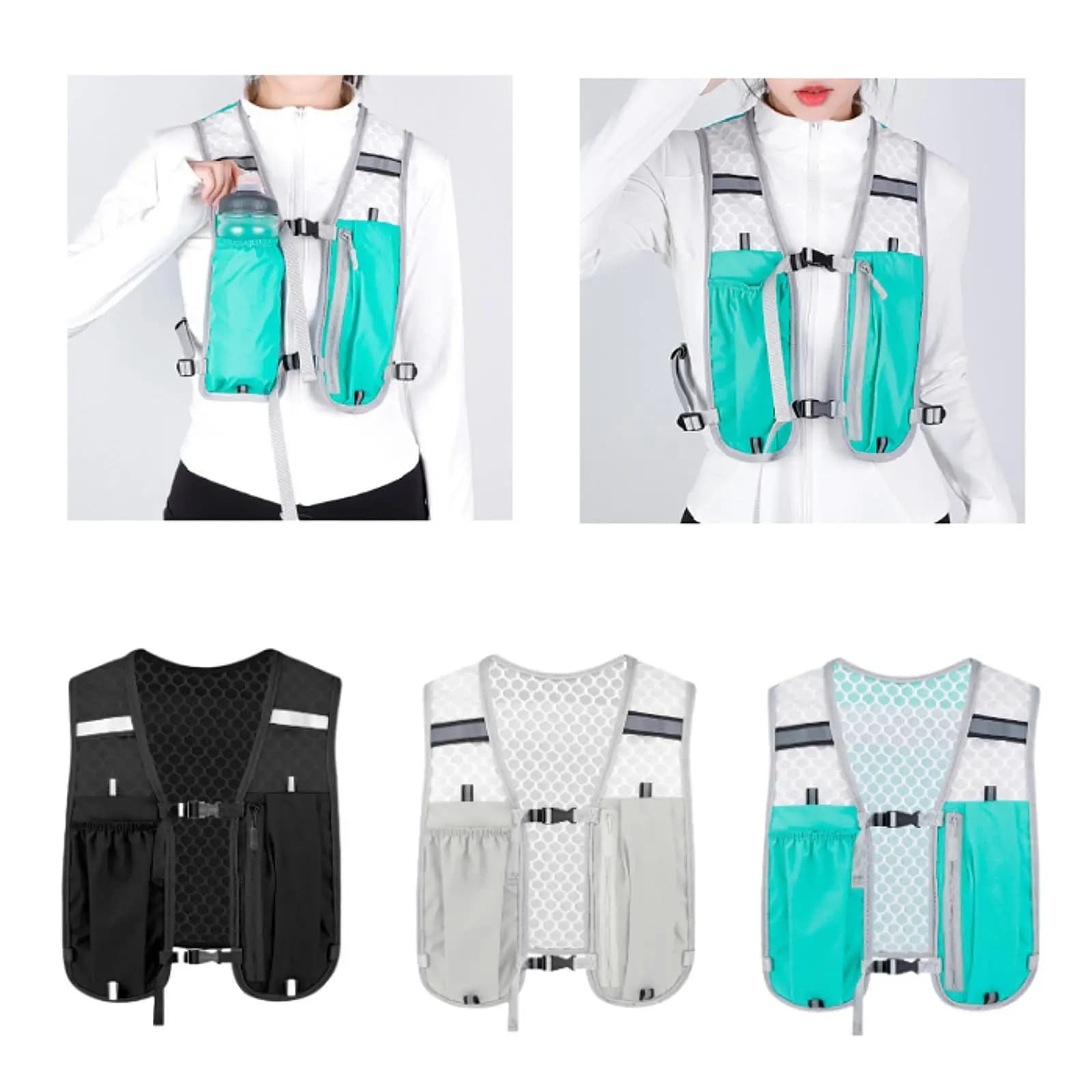 Gilet idratante per uomo e donna, zaino da corsa leggero per alpinismo, equitazione, jogging, escursionismo all'aperto