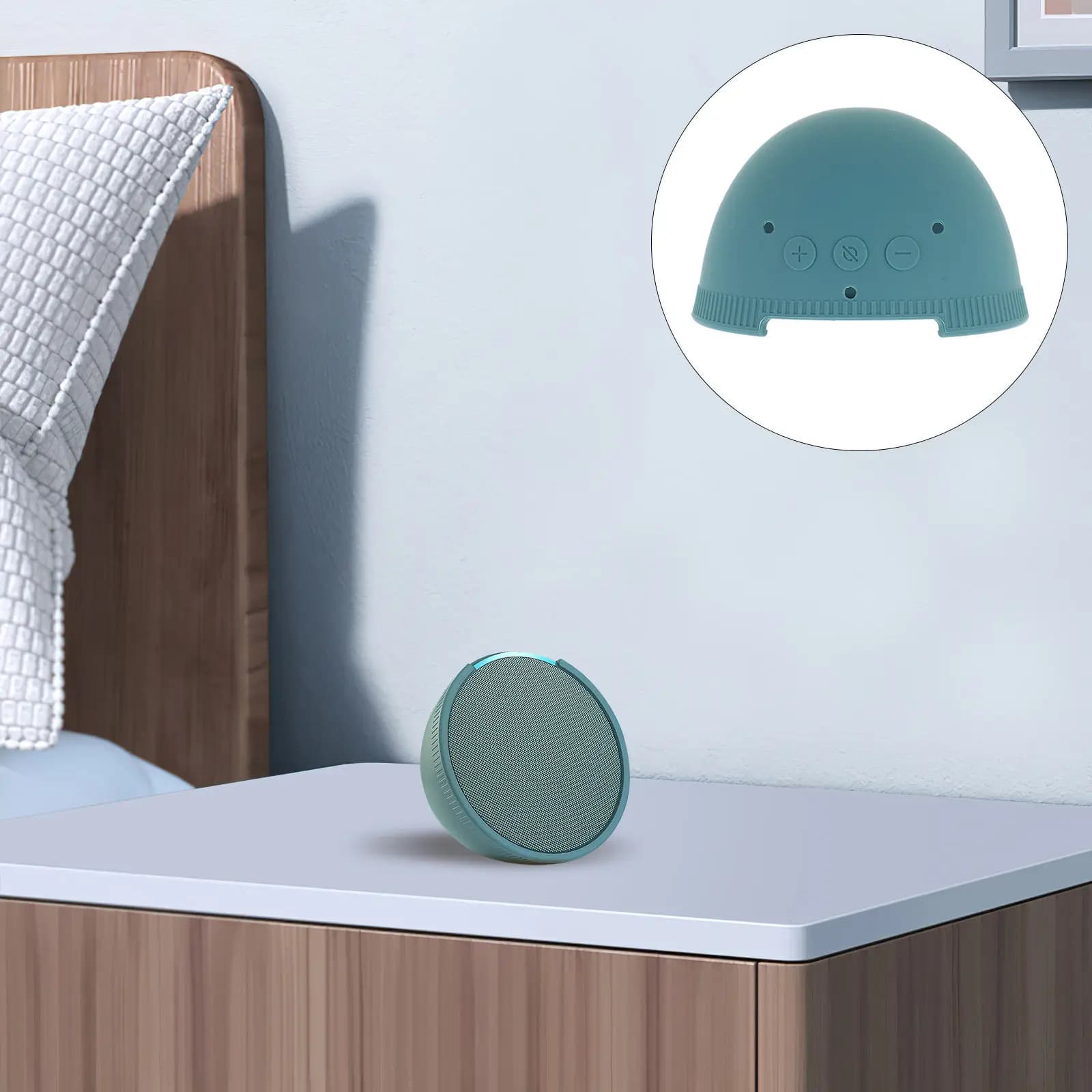 Flexible Silicone Speaker Cover Protective Case Speaker Stand Holder Soft Silicone Full Protection Port