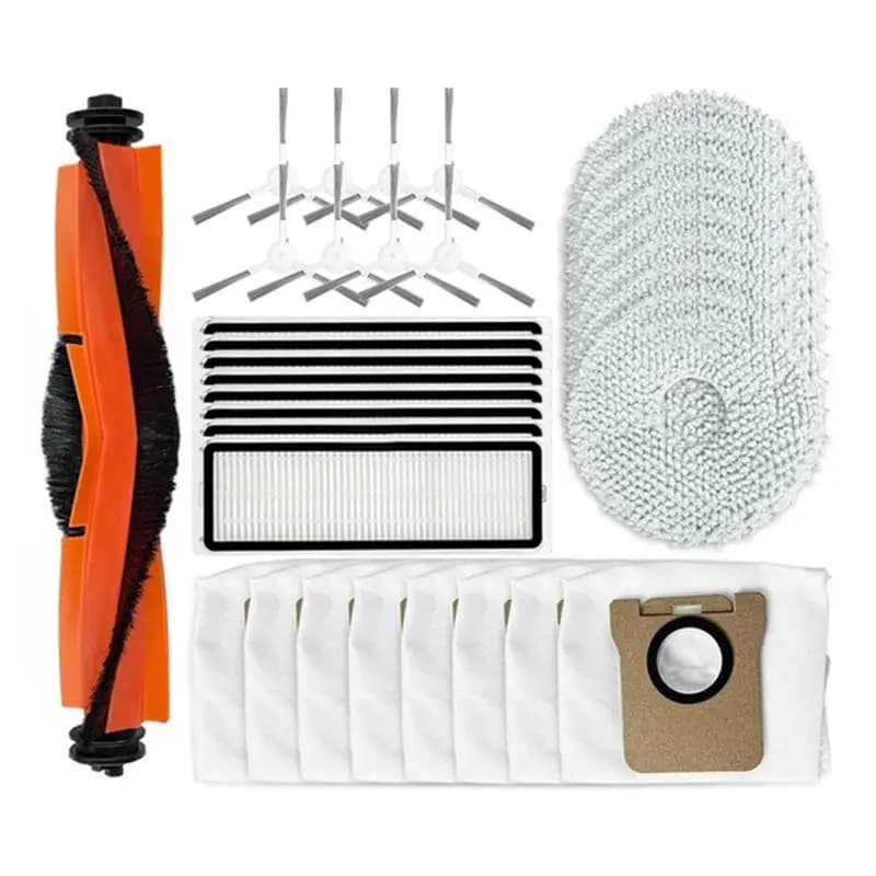 ABJN - Ricambi per Robot Aspirapolvere X10+ / X20+ / X20 Plus / BHR8124EU: Spazzola Laterale, Filtro HEPA, Panni per la Pulizia