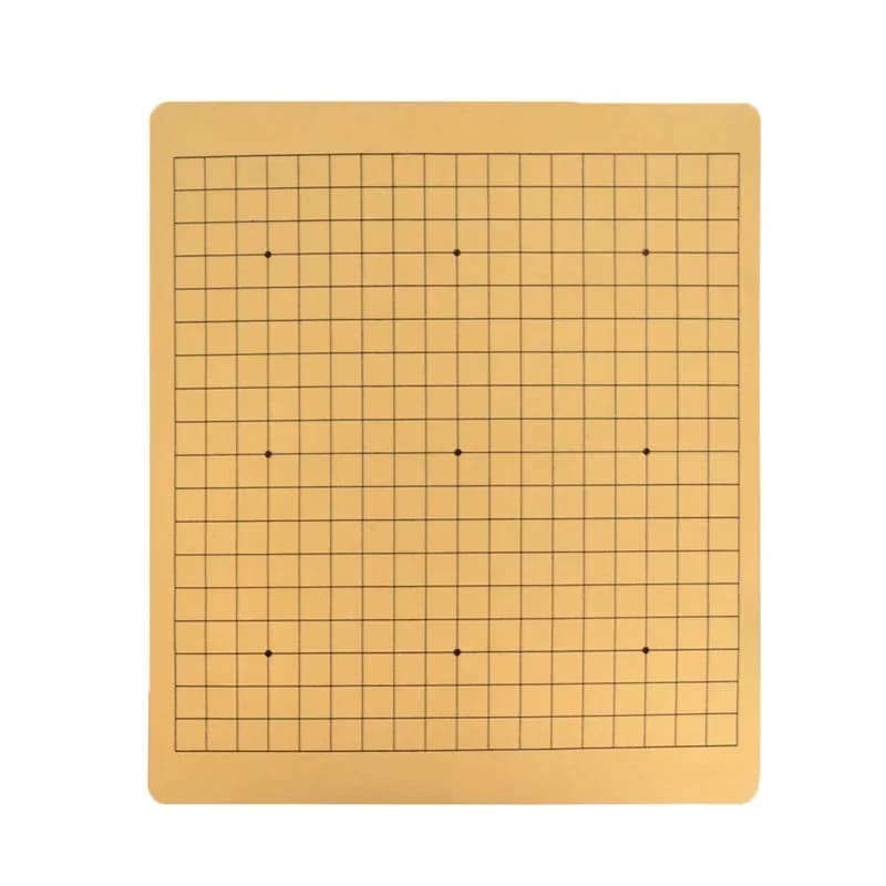 Weiqi Scacchiera 19 Line Standard internazionale Gioco di scacchi cinese Go Gioco Scacchiera Pelle sintetica Un lato 44x48 cm