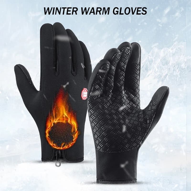 Guanti da ciclismo caldi invernali Guanti touchabili Guanti antiscivolo Guanti sportivi
