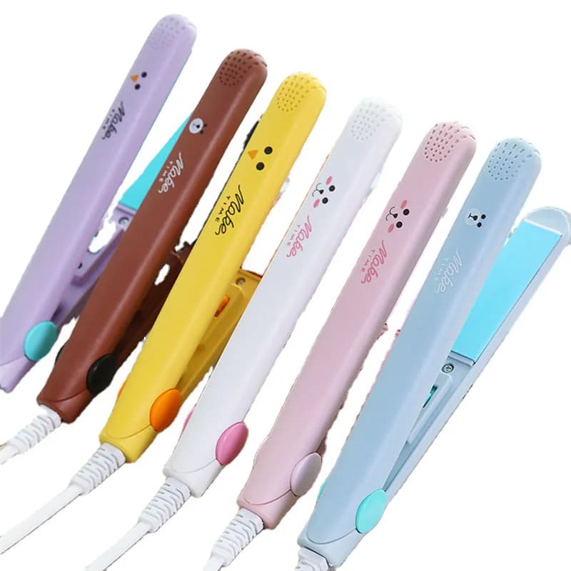 2023 Popular iron curling ceramic hair smoothing tools for styling small iron flat mini plate hair plate