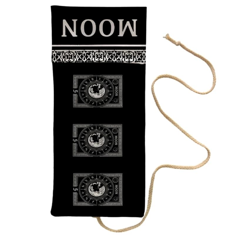 Borsa da divinazione con stampa artistica pieghevole e leggera per tarocchi e accessori