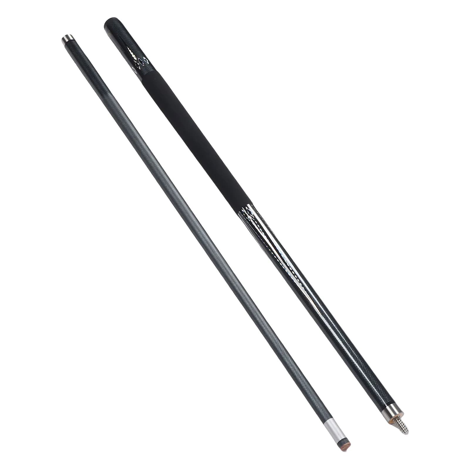 Stecca da Biliardo in 2 Sezioni in Fibra di Carbonio con Impugnatura Comoda, Punta da 13mm, Accessori per Biliardo