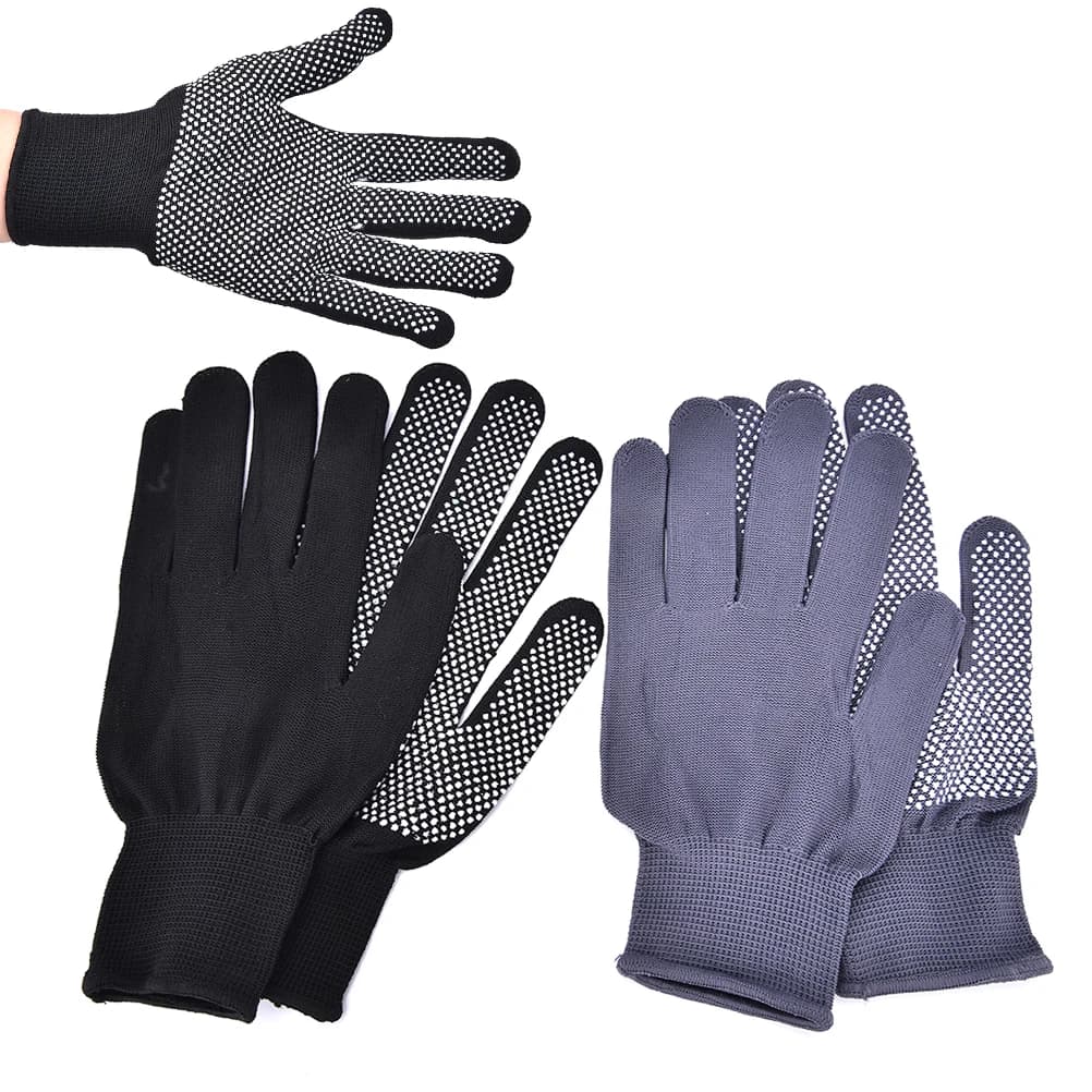 1 pair of hair plate Perm hair curling glove for heat-resistant fingers,