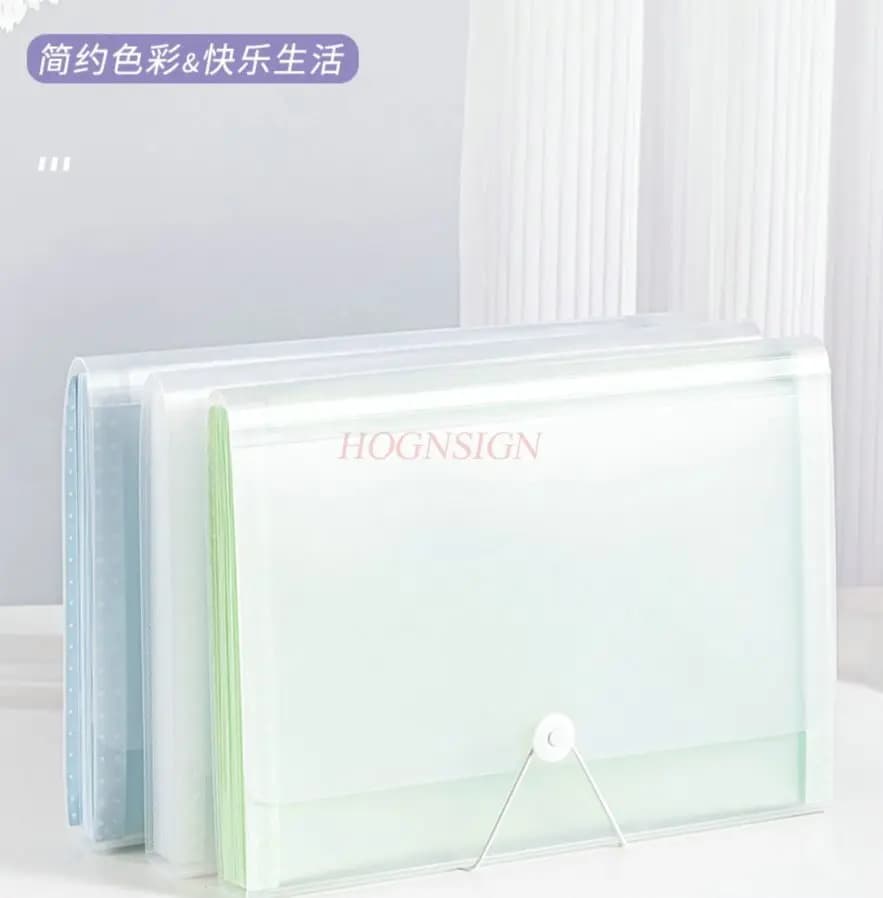 1pcs Organ folder insert, transparent file bag, paper storage and organization, artifact paper, large capacity storage bag