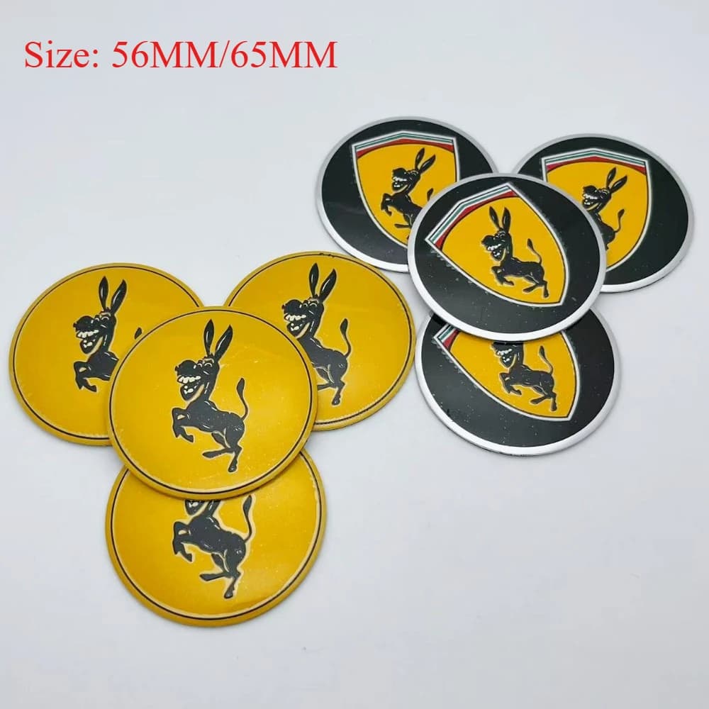 4 pieces 56mm 65mm butter logo emblem stickers for car wheels accessories for auto wheel hoops wheel cover badge cover replace
