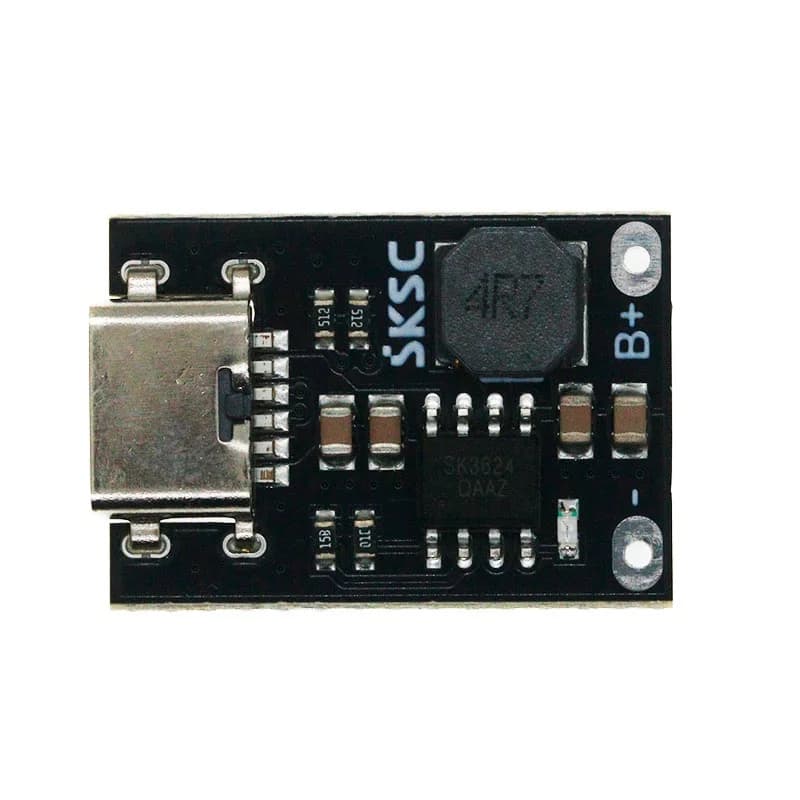 Scheda di ricarica per batteria al litio ferro fosfato Sk3624 a sezione singola 1 stringa 3.2V-3.6V, modulo caricabatterie rapido 2.4A