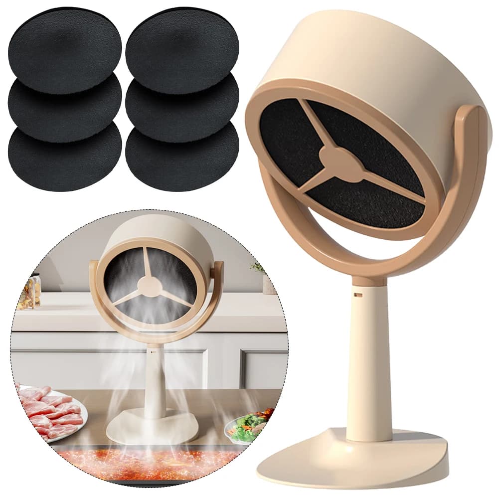 Cappa aspirante da tavolo ad angolo regolabile ventola di scarico portatile ricaricabile/spina USB Mini cappa aspirante per pentola calda per barbecue da interno