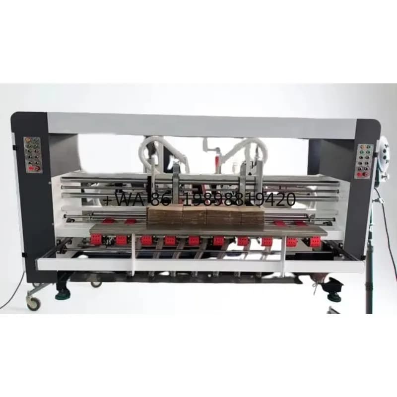 Macchina cucitrice per cartone ondulato cucitrice per cartone completamente automatica superiore