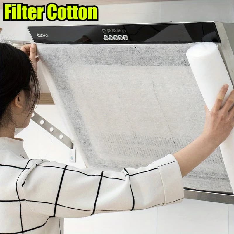 Filtro Elettrostatico in Cotone per Finestre, Anti-Polvere PM2.5, Rete Anti-Fumo, Filtro Purificatore d'Aria ad Alta Densità Tagliabile