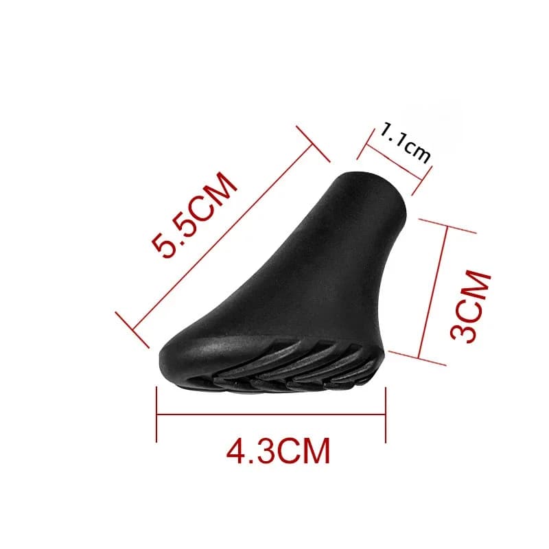 2 pcs Trekking Pole Nordic Walk Stick Cane Outdoor Camp Hike Protector Cap Tip rubber for hiking stick walking stick my stick