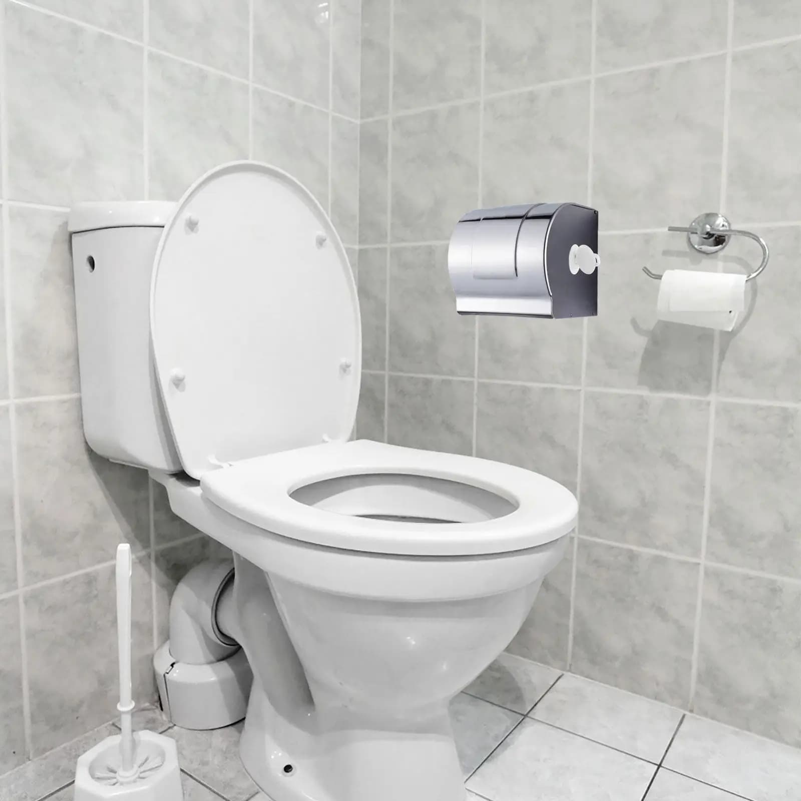 Set di chiavi in plastica per dispenser di carta igienica e porta rotoli di carta, meccanismo di blocco triangolare, facile sostituzione del rotolo di carta.