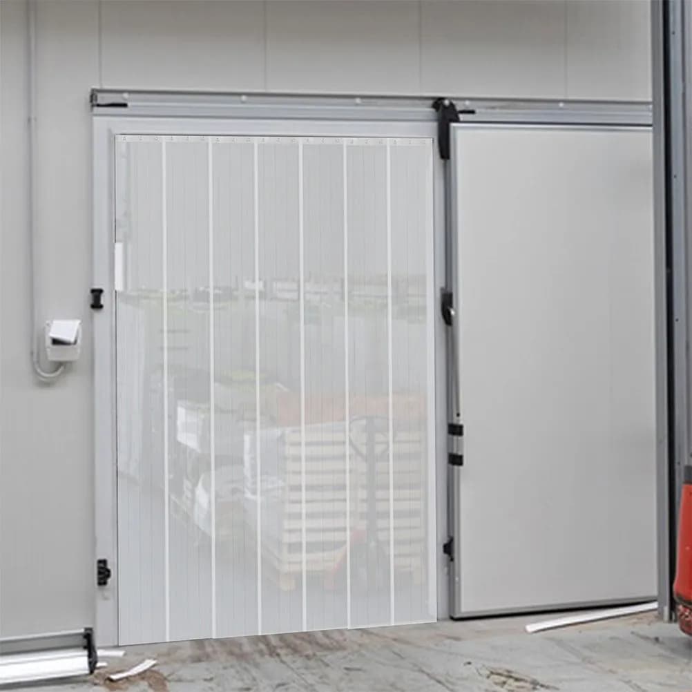 Kit Strisce Isolanti per Porte in PVC, Tende Isolanti per Celle Frigorifere, Alette Antivento, Isolamento per Porte Commerciali di Congelatori e Garage