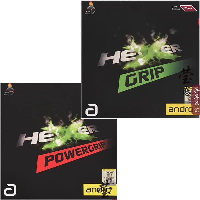 Andro HEXER GRIP Ping Pong Rubber Non Sticky Quick Attack With Ping Pong Rubber Ring Made in Germany Ping Pong Rack