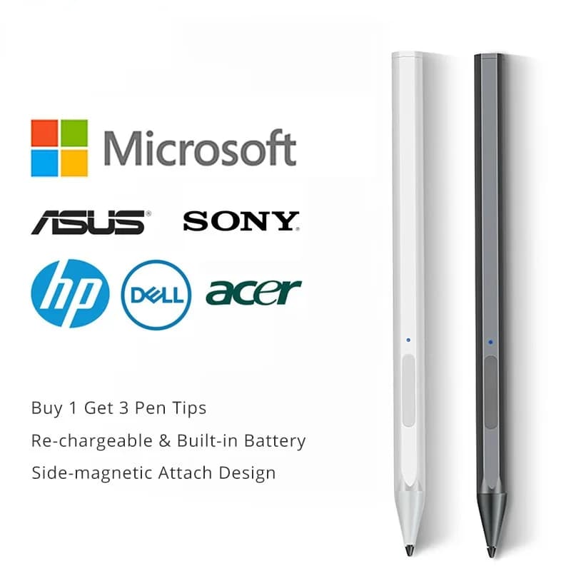 Stylus per Xiaoxin Pro / P11 Pro 11.5" (2020/2021) – per Surface Pro/Go/Laptop, HP Envy/Spectre x360, ASUS Transformer/ZenBook Flip, Acer Spin 5 – pennino touch precisione per disegno e note