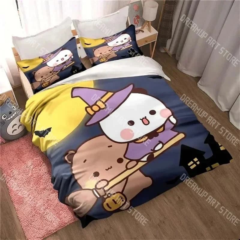 3D Print Bubu Dudu Cartoon Bedding Set Twin Queen King Full Size Duvet Cover Pillowcase Bed boys girls Adult Home Textiles