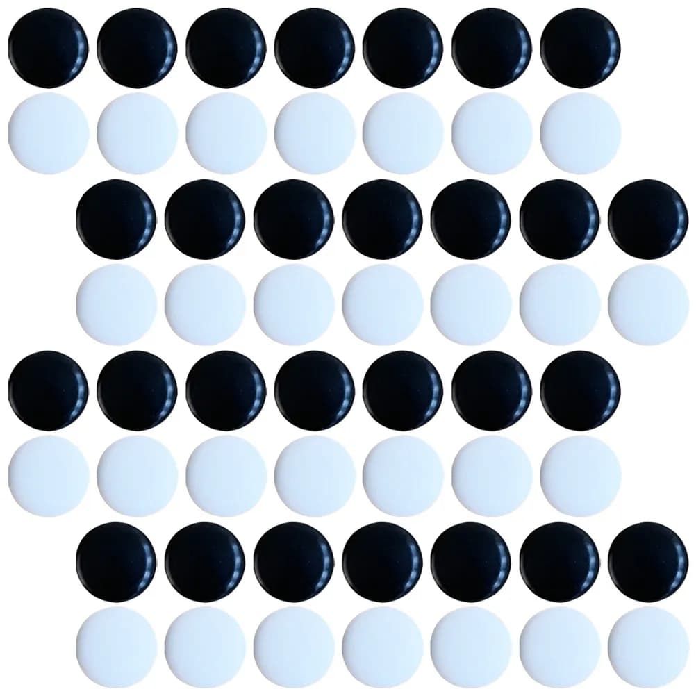 360 Pezzi per Gioco Go, Perline Piatte Ecologiche, Eccellente Lavorazione, Accessori per Giochi da Tavolo, Viaggio e Feste