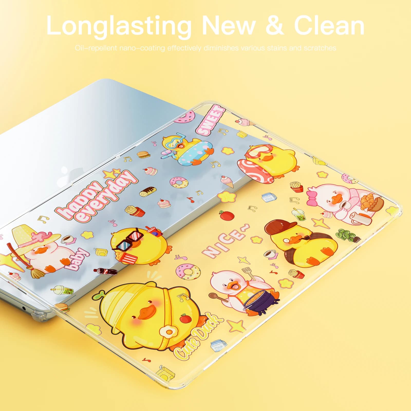 Hard TPU Laptop Case for MacBook Air 13 M4 2025 Cover A3240 Case Cute cartoon print Shell for MacBook Air M2 M3 13.6 inch A3113