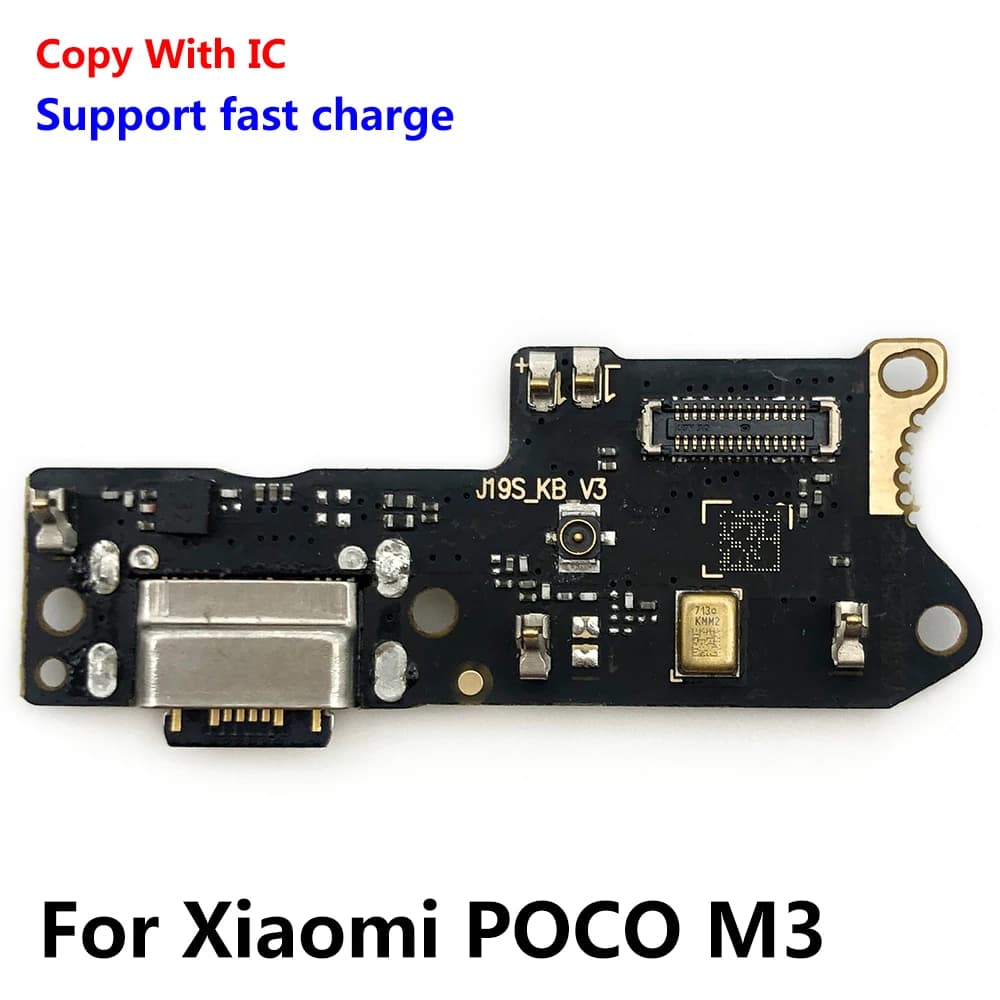 Nuovo cavo flessibile della scheda del caricatore della porta di ricarica USB per il connettore del Dock Xiaomi Poco M3 con microfono