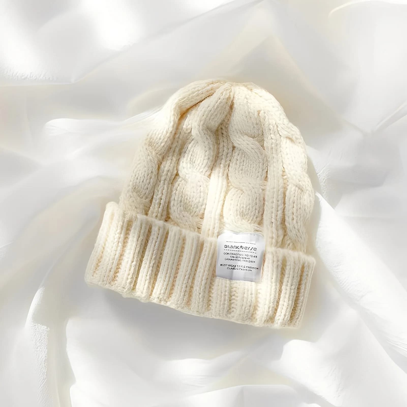 Women's Knit Beanie Hat with Ear Coverage Chunky Yarn Winter Warm Thick Crochet Cap for Cold Weather Outdoor