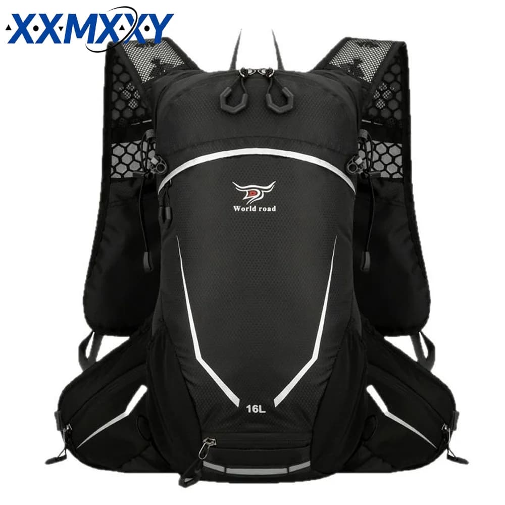 16L Outdoor Sport Cycling Run Water Bag Storage Hydration Pocket Backpack UltraLight Hiking Bike Riding Pack Bladder Knapsack