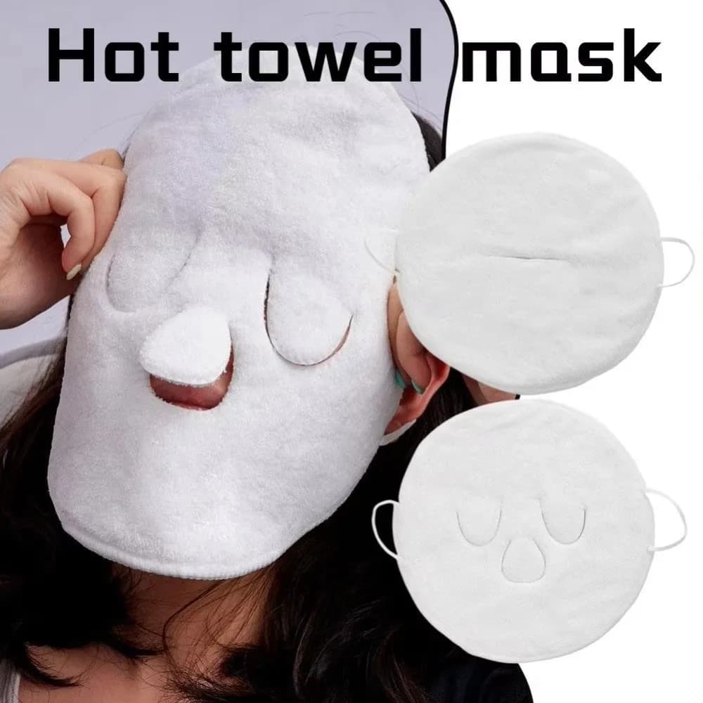 Gifts Hot and Cold Compress Face Towel Masks Wet Compress Hanging Ear Hot Compress Towel Reusable Steam Face Towel