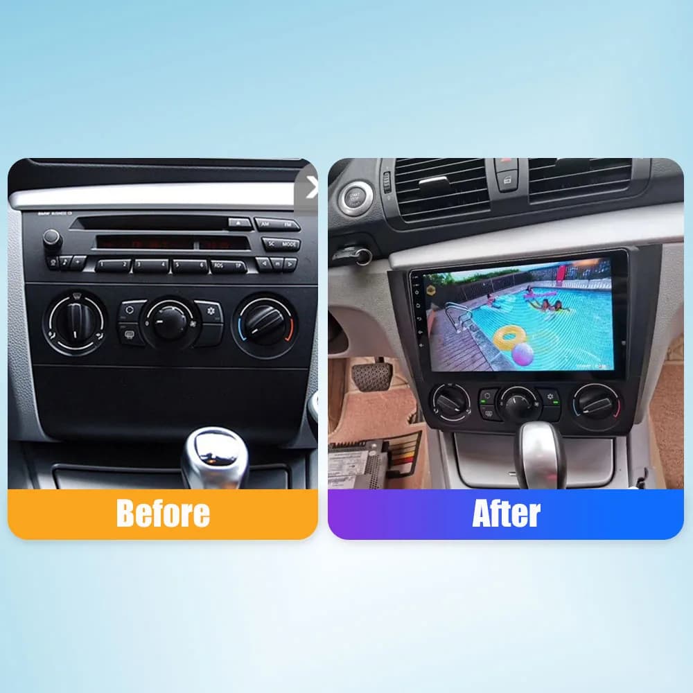 10.33 ''Radio Per BMW 1 serie 2008-2012 2Din Android Stereo DVD Navigazione GPS Lettore Video Multimediale Carplay Android Auto