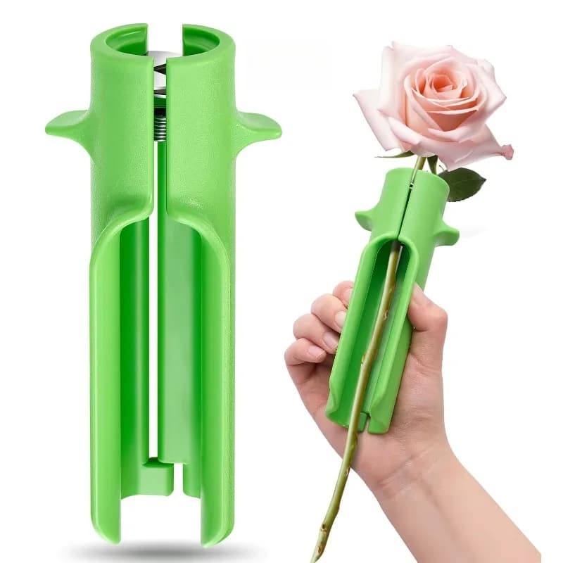 1 piece of plastic for removal of rose thorns, pruning shears for home garden with ergonomic grip for garden safety