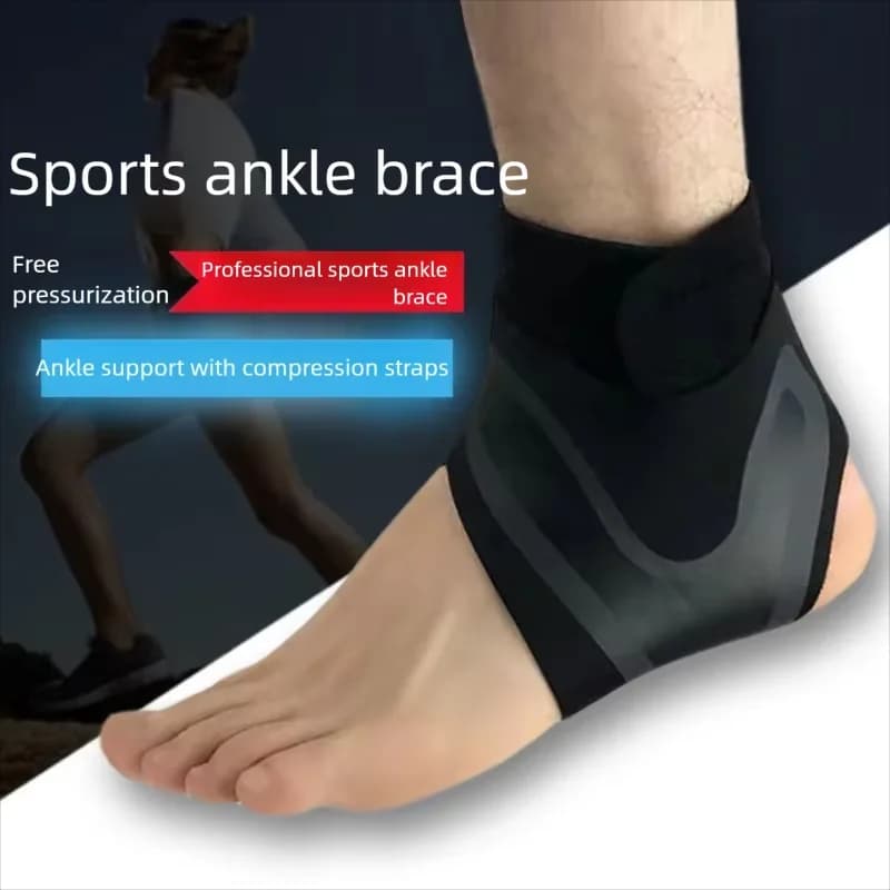 Supporto per Caviglia Regolabile con Compressione, Protezione per Uomo e Donna, Ideale per Corsa, Escursionismo, Basket