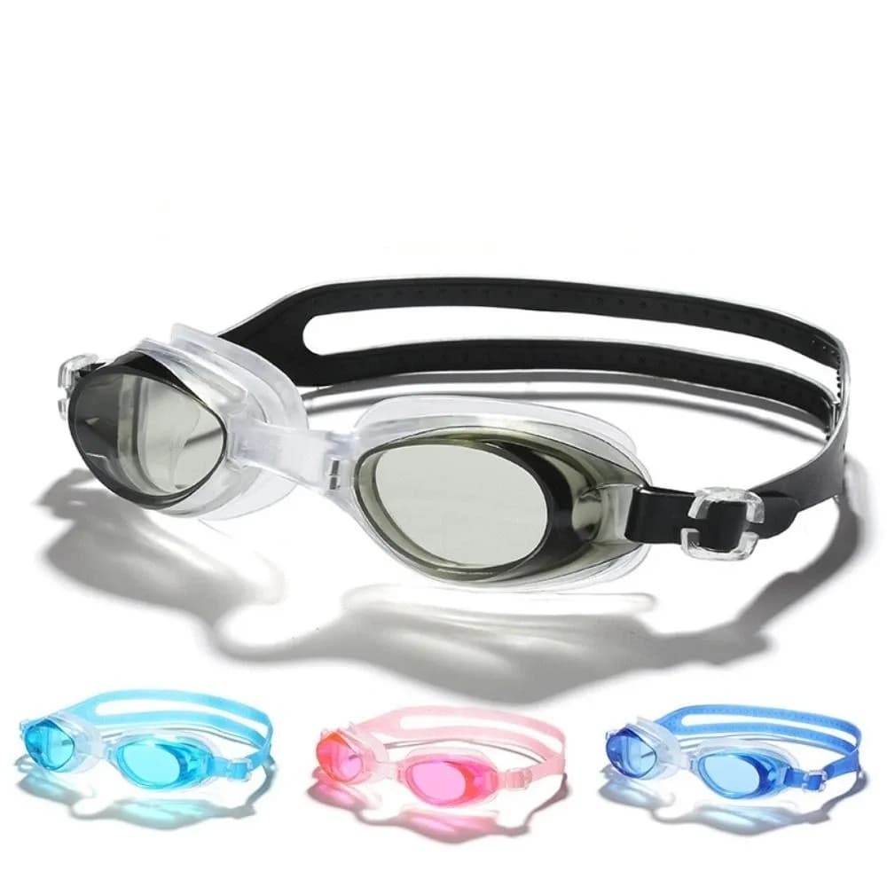 Silicone Swimming Goggles Anti-UV Adjustable Strap Swimming Mask with Storage Box Anti Fog Clear Swim Goggles Pool Accessories
