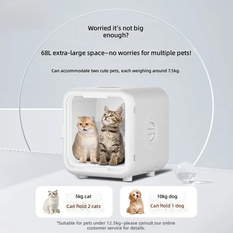 For Pet Drying Cabinet for Cats Automatic Hair Dryer for Dogs Home Use Pet Grooming Dryer Blow Dryer Water Removal Tool