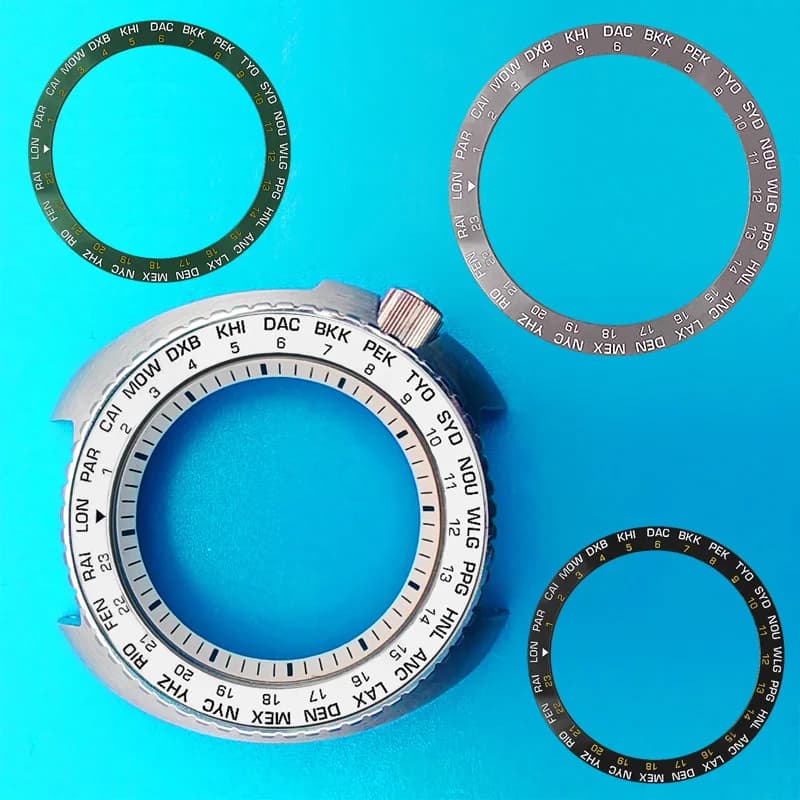 Ceramic bezel insert 38*30,7 mm suitable for SKX007 SKX009 SRPD Movement bezel insert ring men's watch repair parts