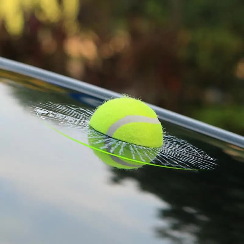 Adesivo in vetro spezzato ingannevole scherzo 3D Divertente palla da golf da baseball Adesivo per finestra per auto impermeabile Accessori auto