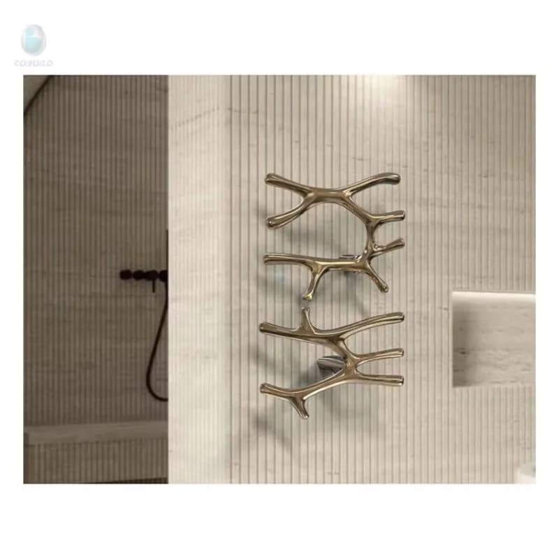 Waterproof 304 Stainless Steel Flat Towel Bar Electric Heated Towel Drying Rack Towel Rail