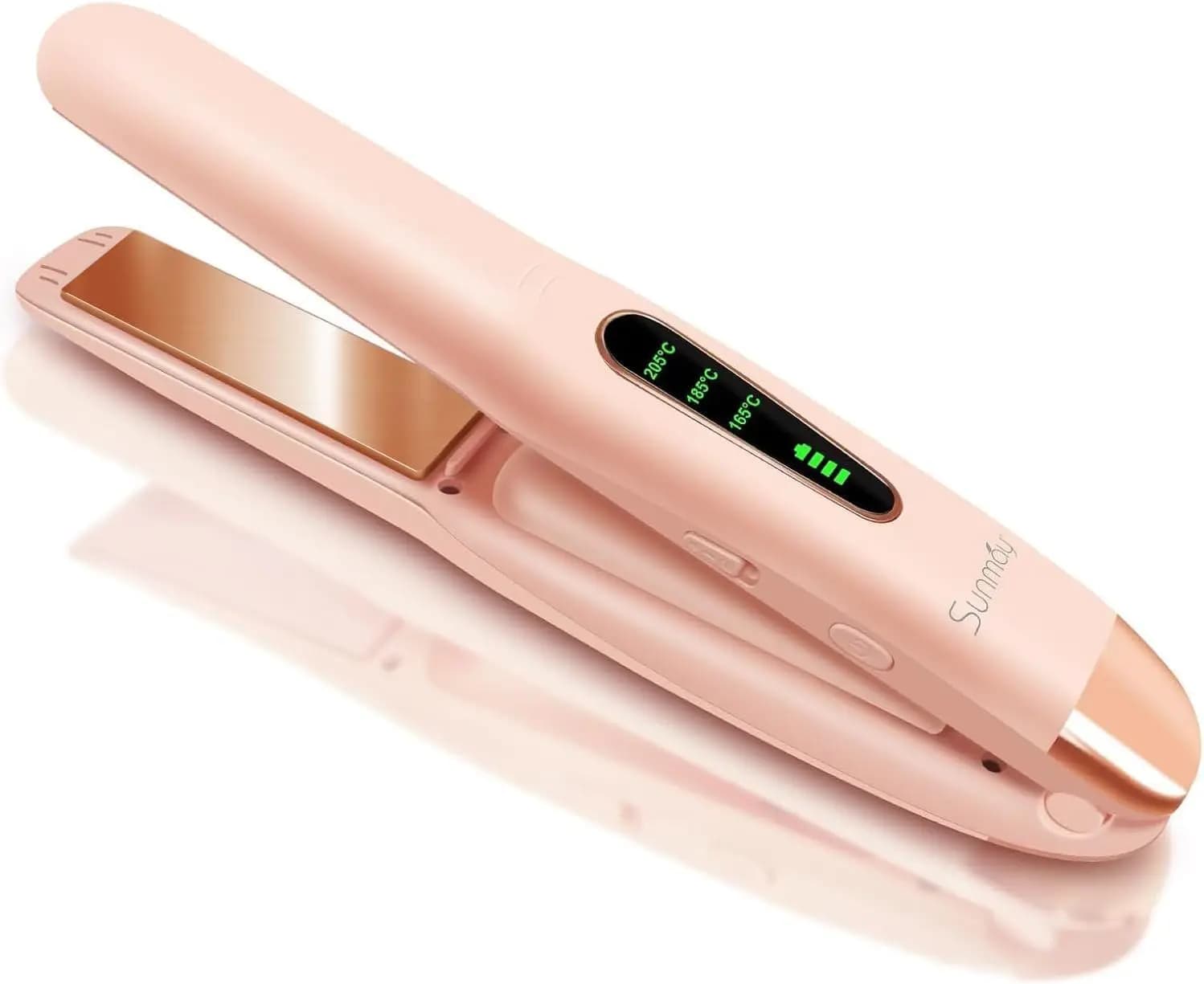 Wireless Portable Hair Plate with Titanium Plates, Quick Heating and USB-C Charging for Styling in Travel