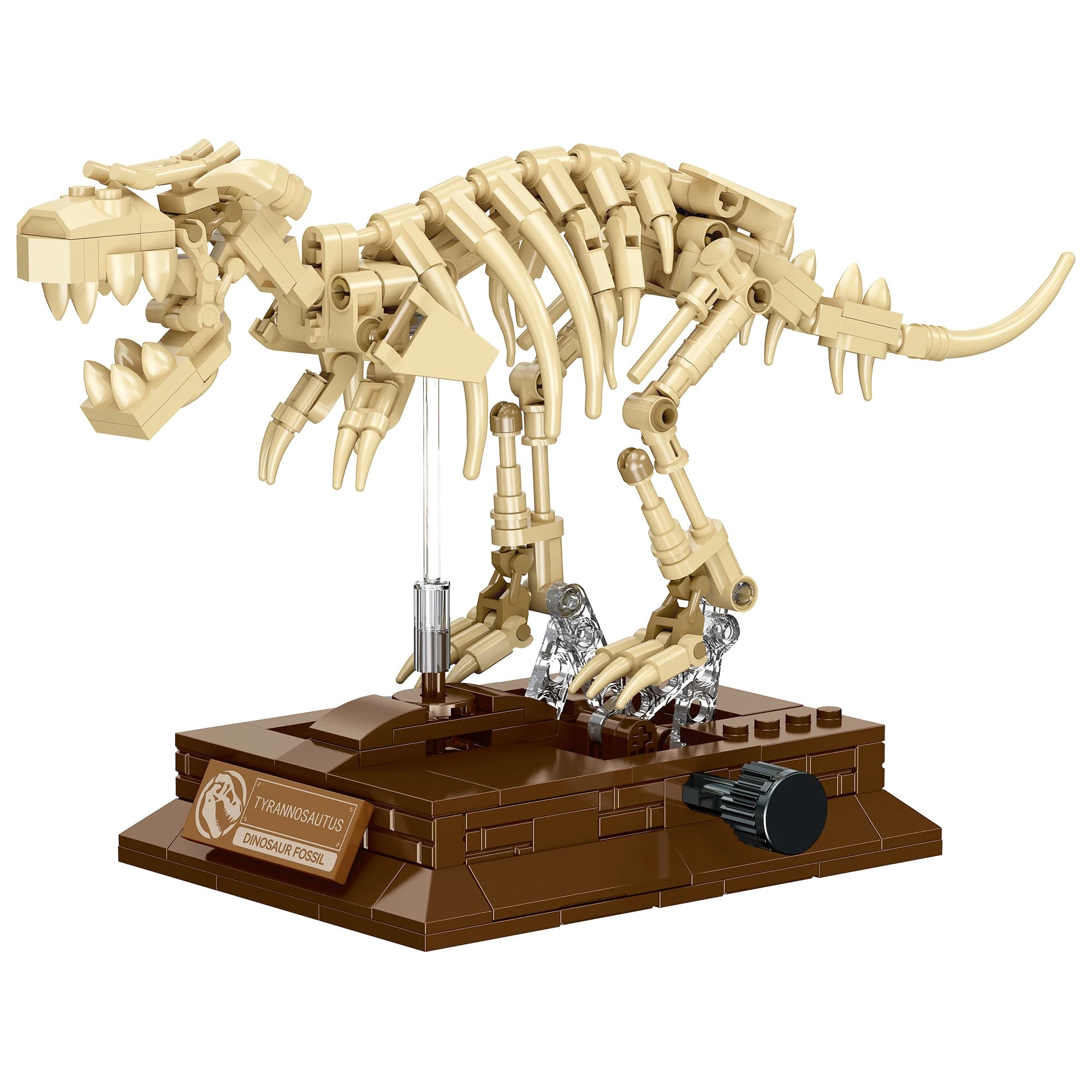 Scheletro di Dinosauro Giurassico MOC, Blocchi da Costruzione Fai-da-Te, Modello Fossile 3D, Giocattolo Educativo STEM, Regalo di Compleanno e Natale per Bambini